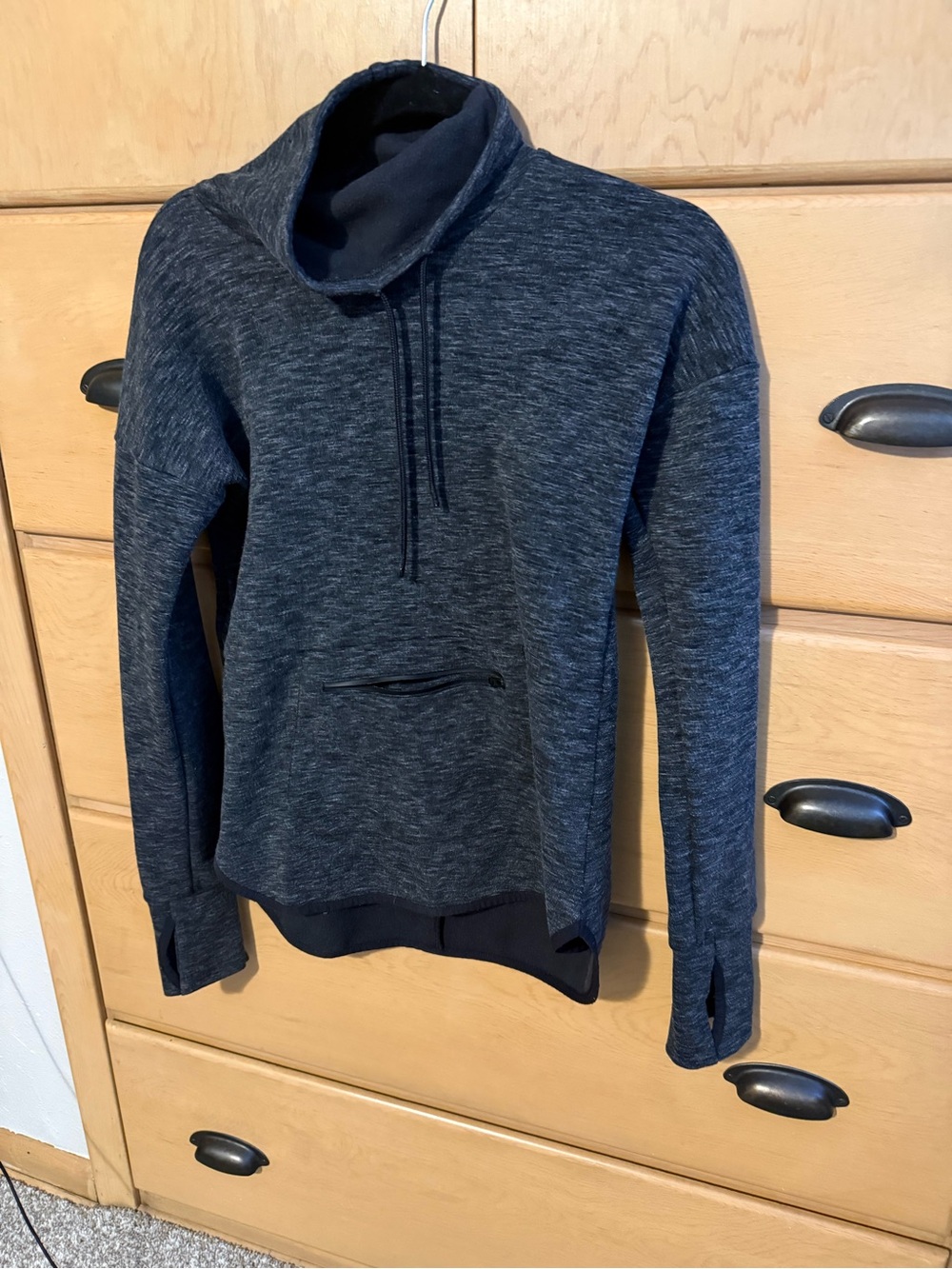 Champion Sweater Black XS cowl neck